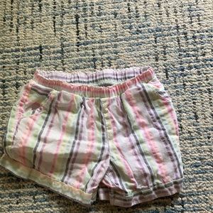 Striped girls shorts size L 10-12
